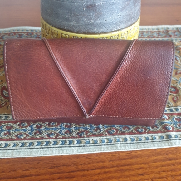 Elk tan leather large wallet - Picture 11 of 11